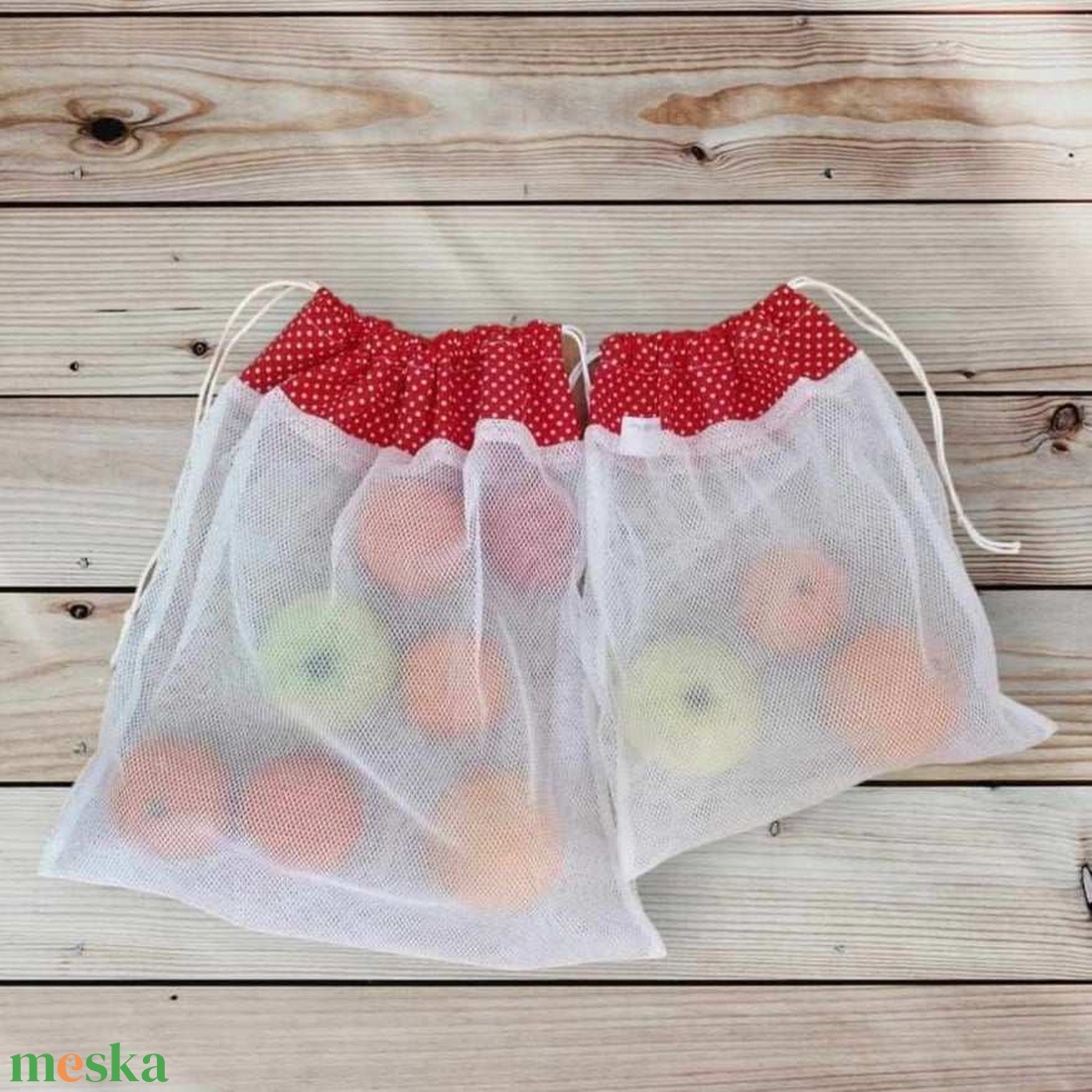 Ökoszett (2 db-os) piros pöttyös - táska & tok - bevásárlás & shopper táska - zöldség/gyümölcs zsák - Meska.hu Ökoszett (2 db-os) piros pöttyös - táska & tok - bevásárlás & shopper táska - zöldség/gyümölcs zsák - Meska.hu
