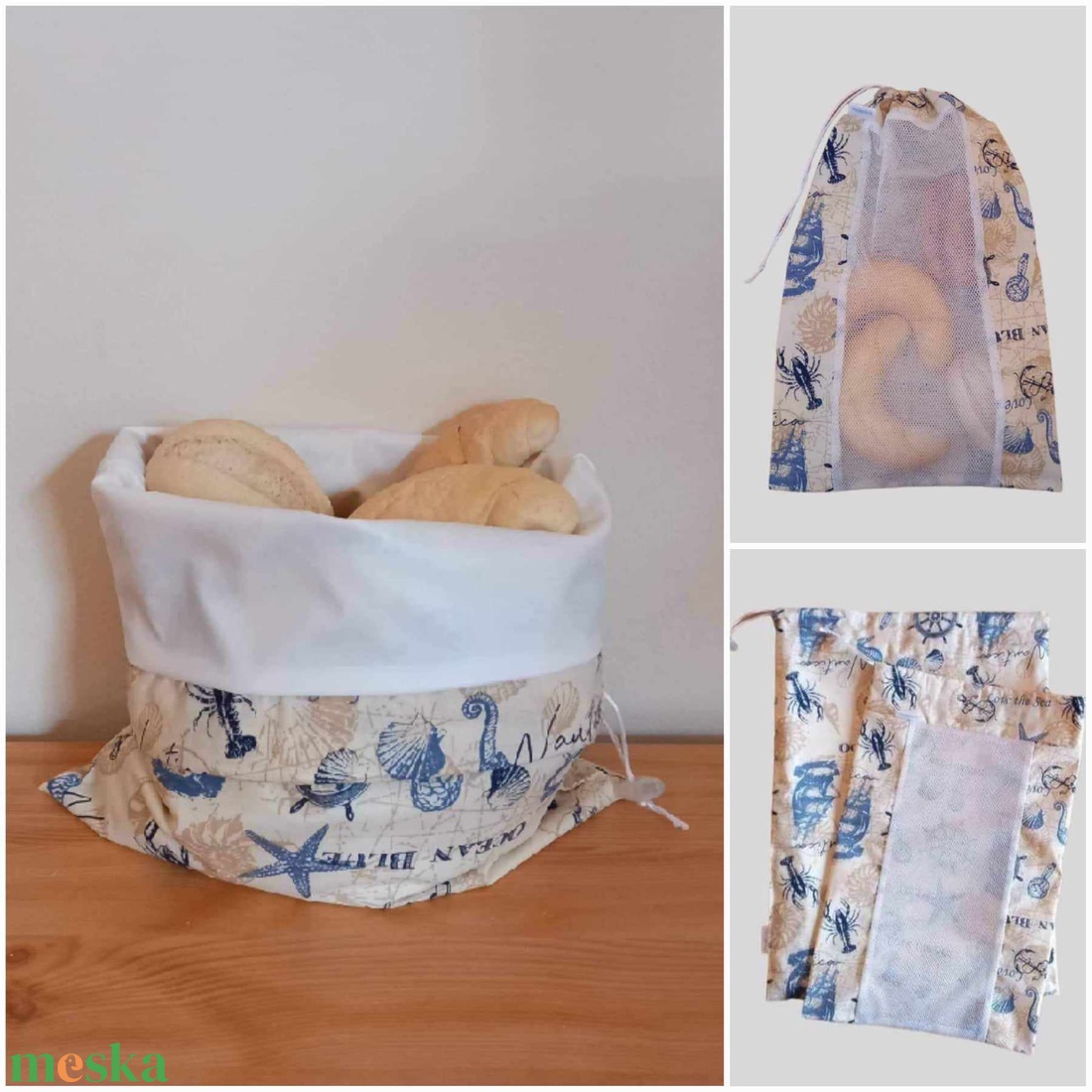 Frissentartó kenyeres zsák+bevásárló zsák ocean blue - táska & tok - bevásárlás & shopper táska - kenyeres zsák - Meska.hu Frissentartó kenyeres zsák+bevásárló zsák ocean blue - táska & tok - bevásárlás & shopper táska - kenyeres zsák - Meska.hu