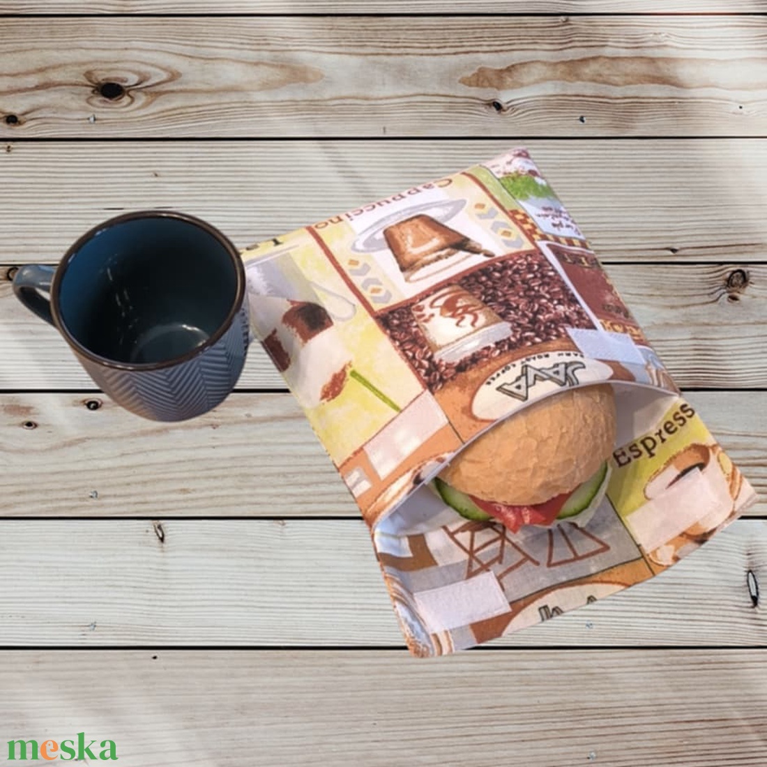 Nasitartó cappuccinós - táska & tok - uzsonna- & ebéd tartó - szendvics csomagoló - Meska.hu Nasitartó cappuccinós - táska & tok - uzsonna- & ebéd tartó - szendvics csomagoló - Meska.hu