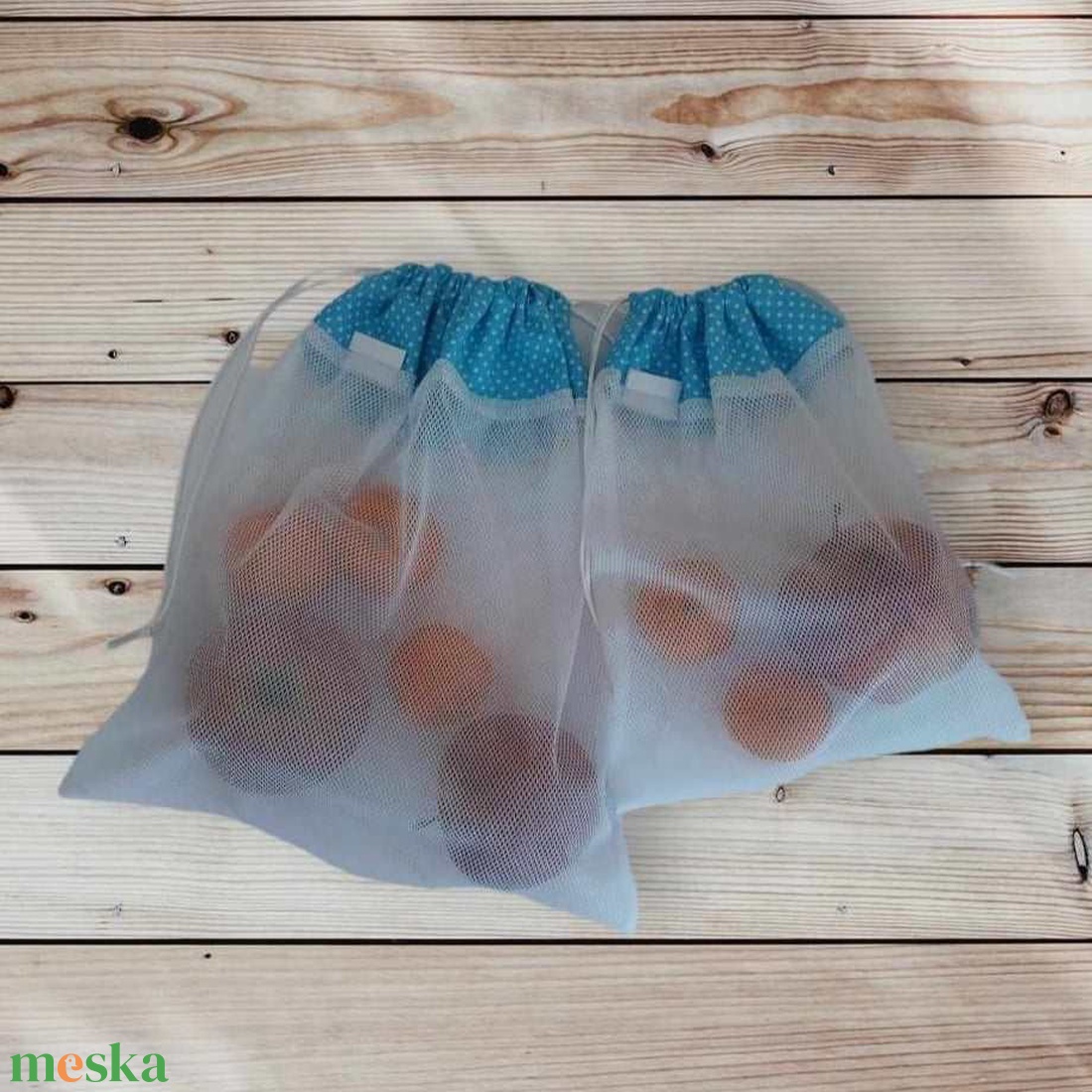 Ökoszett (2 db-os) türkizkék pöttyös - táska & tok - bevásárlás & shopper táska - zöldség/gyümölcs zsák - Meska.hu Ökoszett (2 db-os) türkizkék pöttyös - táska & tok - bevásárlás & shopper táska - zöldség/gyümölcs zsák - Meska.hu