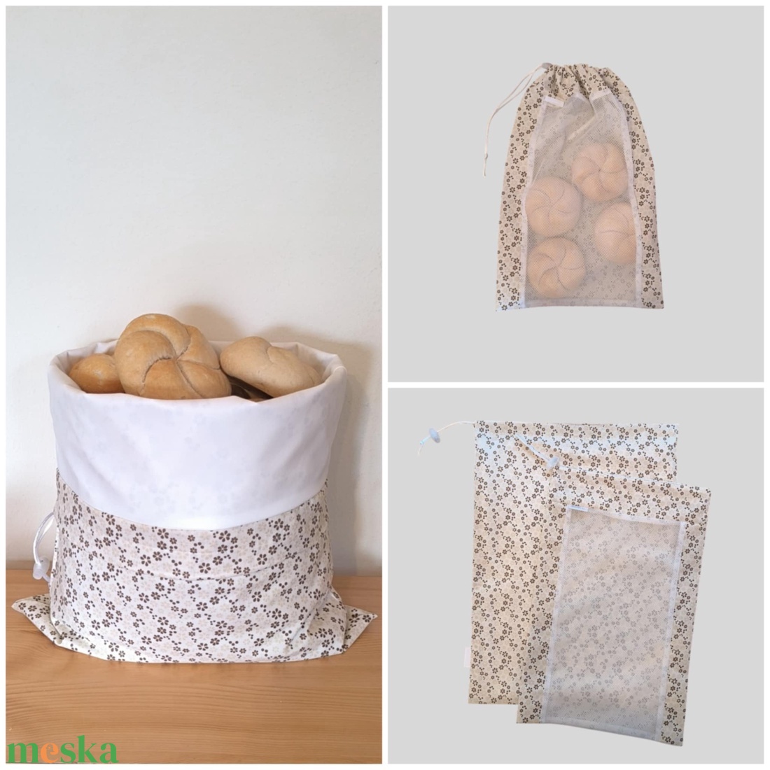 Frissentartó kenyeres zsák+bevásárló zsák barna margarétás - táska & tok - bevásárlás & shopper táska - kenyeres zsák - Meska.hu Frissentartó kenyeres zsák+bevásárló zsák barna margarétás - táska & tok - bevásárlás & shopper táska - kenyeres zsák - Meska.hu