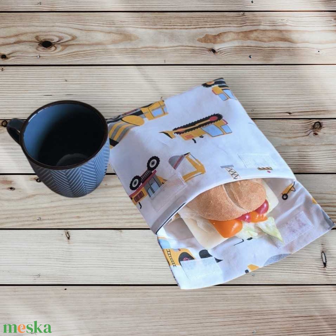 Nasitartó munkagépes - táska & tok - uzsonna- & ebéd tartó - szendvics csomagoló - Meska.hu