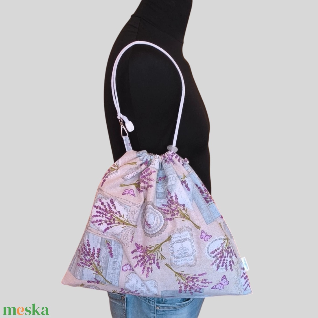 Aqua-zsák levendulás - táska & tok - edzőtáskák - sporttáska - Meska.hu