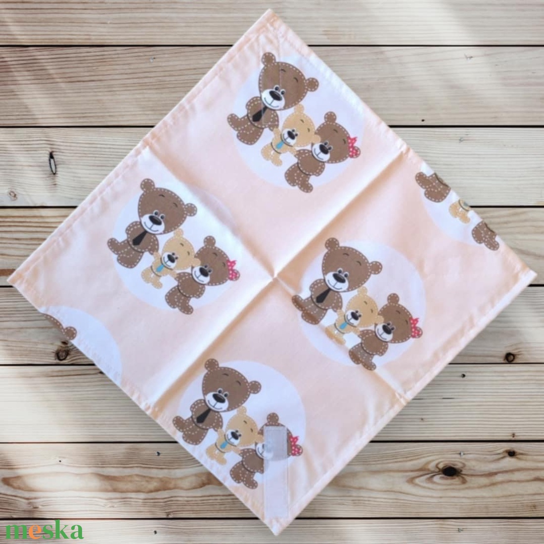 Frissentartó textilszalvéta frissentartó macis - táska & tok - uzsonna- & ebéd tartó - szendvics csomagoló - Meska.hu