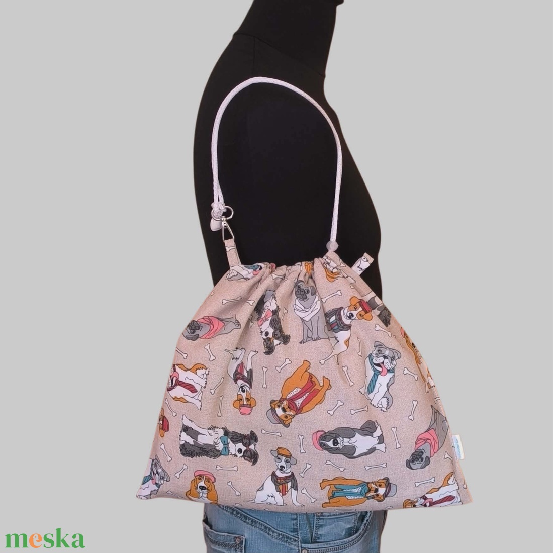 Aqua-zsák bohém kutyás - táska & tok - edzőtáskák - sporttáska - Meska.hu
