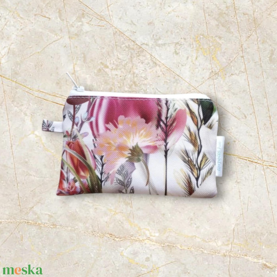 Bankkártyatartó tavaszi virágos - táska & tok - pénztárca & más tok - kártyatartó & irattartó - Meska.hu