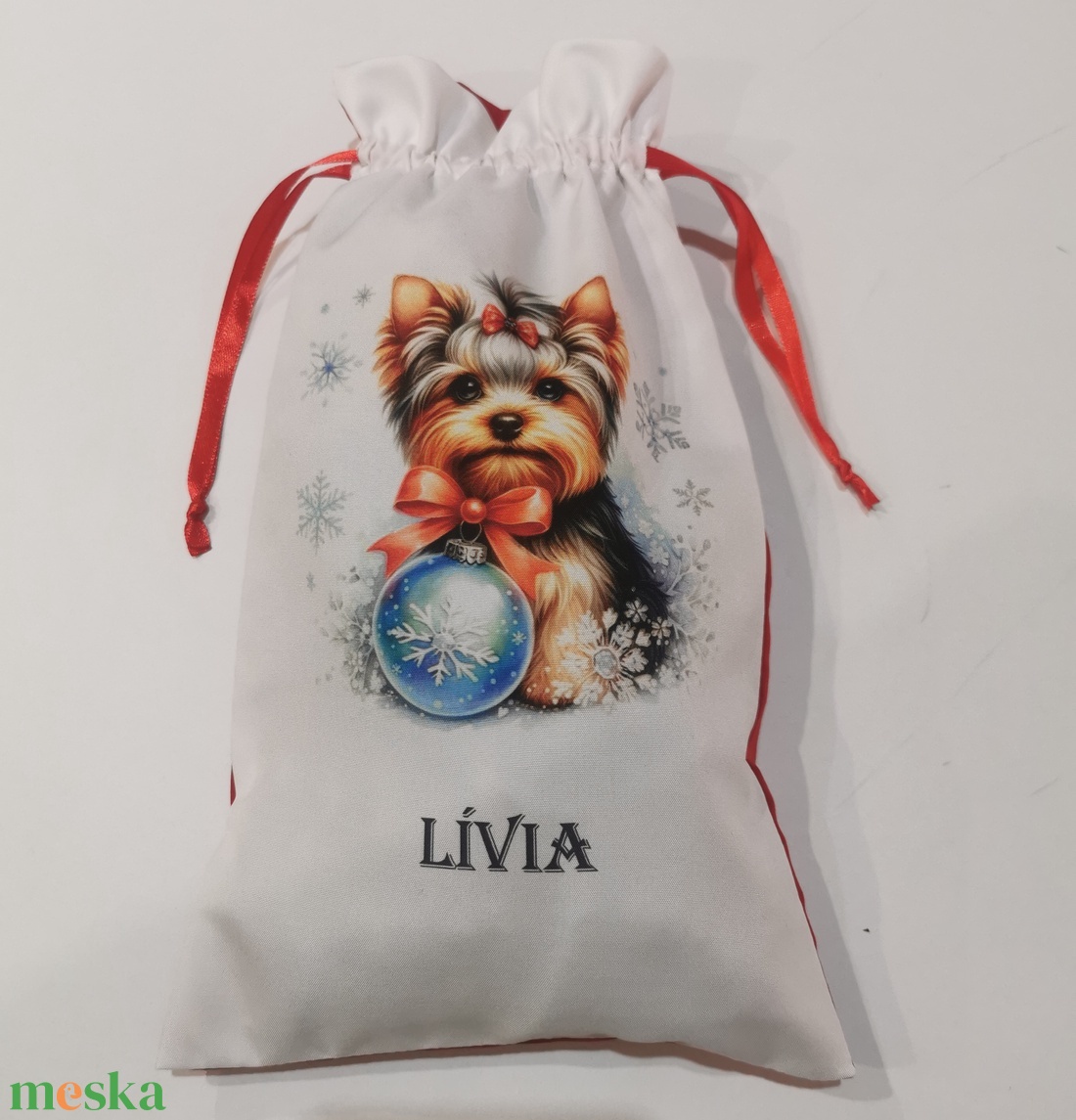 Névre szóló Mikulászsák - karácsony - mikulás - mikulás zsák - Meska.hu