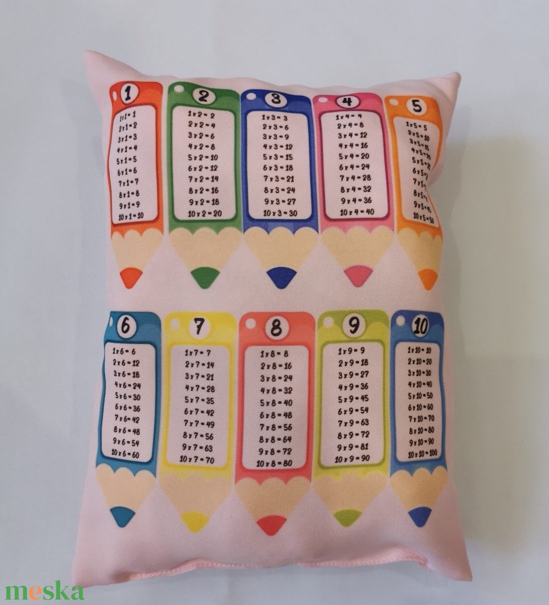 Szorzótáblás párna - játék & sport - készségfejlesztő és logikai játék - oktató játékok - Meska.hu