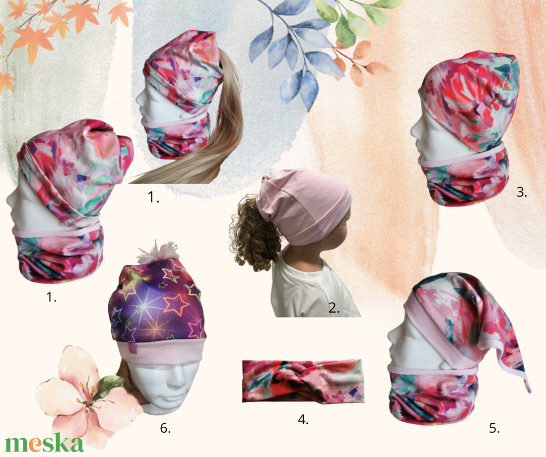 Sapkák,kendők,körsál,fejpánt - ruha & divat - sál, sapka, kendő - fejpánt - Meska.hu