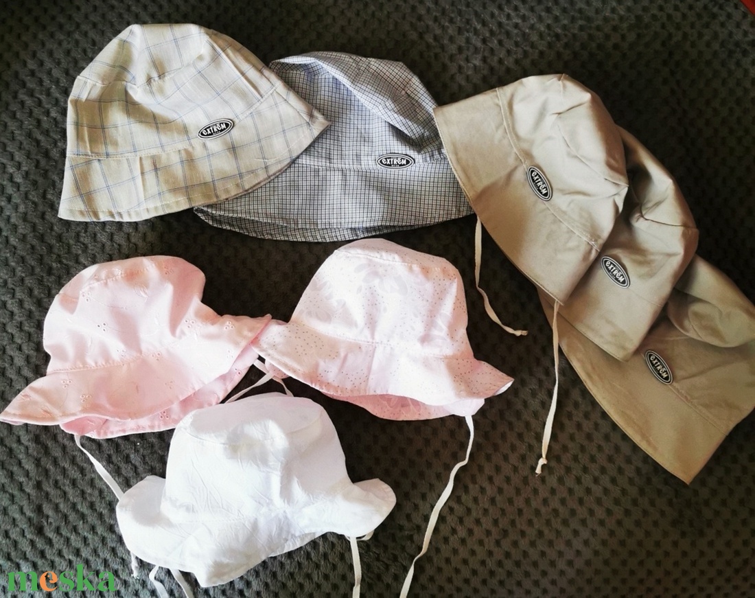 Nyári kalapok  - baba - mama - babaruházat - babasapka - Meska.hu