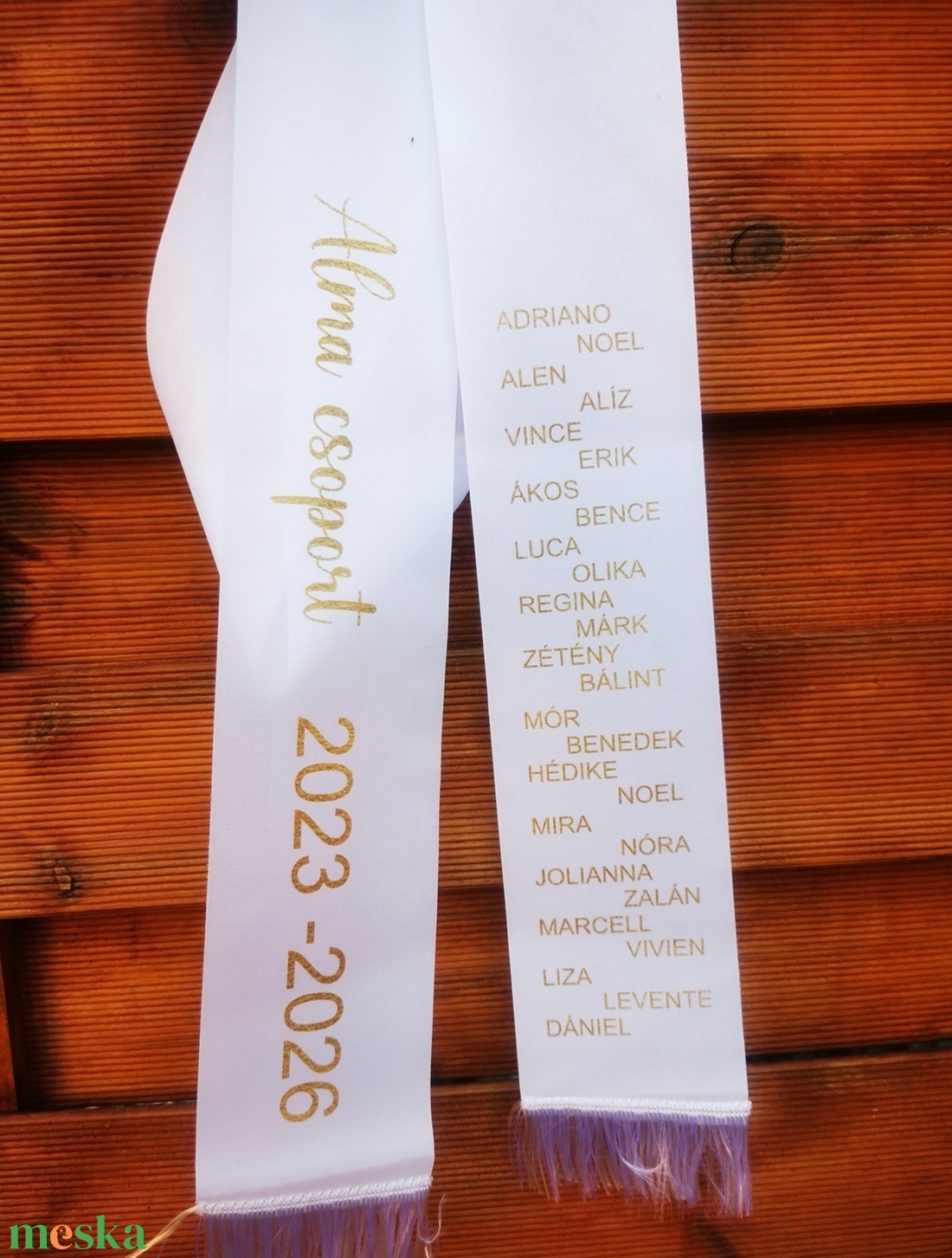 Ballagási szalagok  - esküvő - kiegészítők - vőfélyszalag - Meska.hu