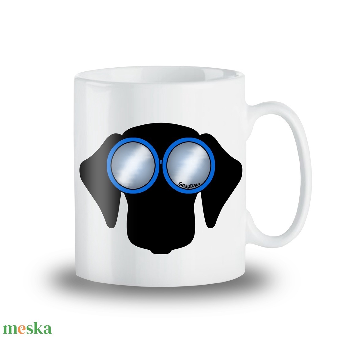 Egyedi tacskós bögre napszemüveges tacskó grafikával akár a család minden tagjának! - otthon & életmód - konyhafelszerelés, tálalás - tálalás - bögre & csésze - Meska.hu