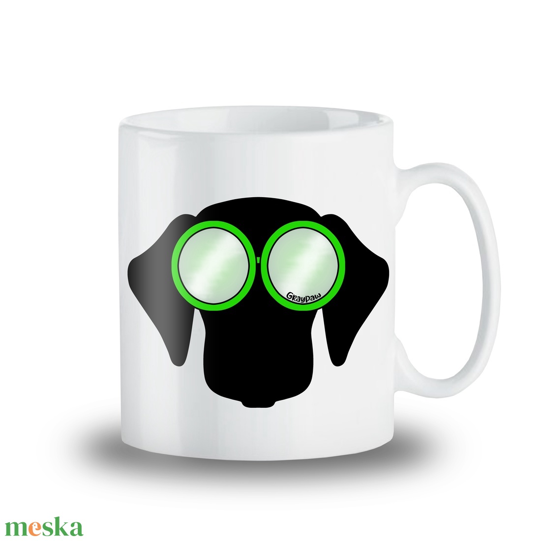 Egyedi tacskós bögre napszemüveges tacskó grafikával akár a család minden tagjának! - otthon & életmód - konyhafelszerelés, tálalás - tálalás - bögre & csésze - Meska.hu