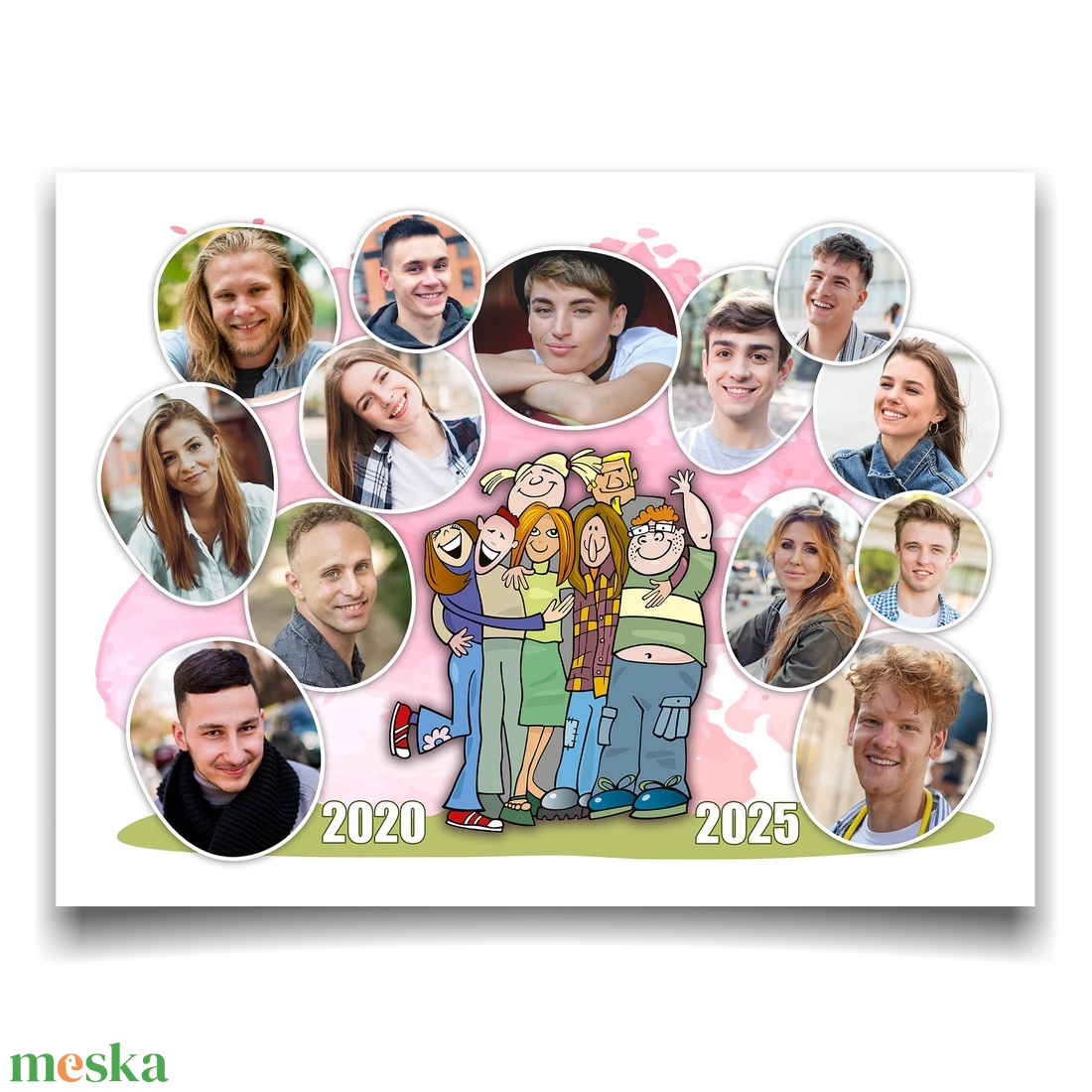 Ajándék fotókollázs barátoknak, munkatársaknak. Haveroknak születésnapra, névnapra. Búcsúajándék kollégának. - művészet - kollázs - Meska.hu