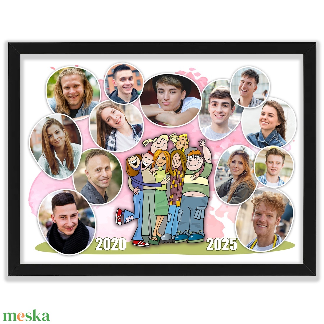 Ajándék fotókollázs barátoknak, munkatársaknak. Haveroknak születésnapra, névnapra. Búcsúajándék kollégának. - művészet - kollázs - Meska.hu