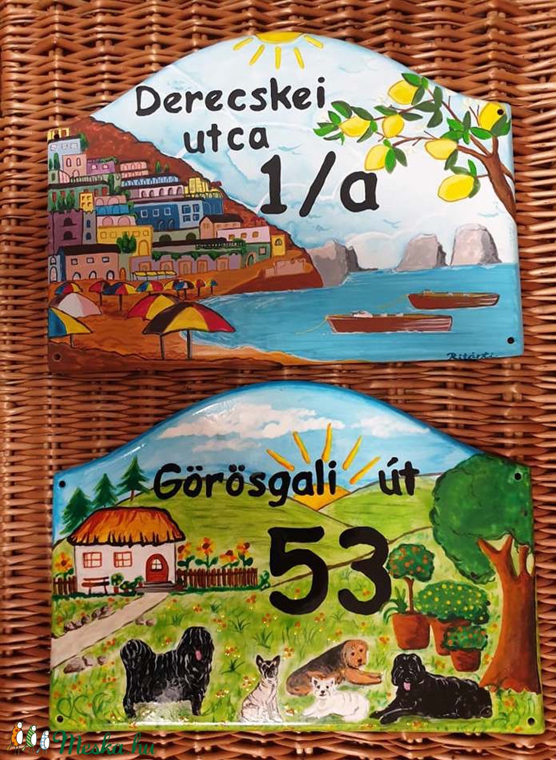 Házszám tábla A5 méretben - otthon & életmód - ház & kert - házszám - Meska.hu