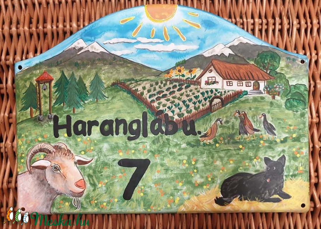 Házszám tábla A5 méretben - otthon & életmód - ház & kert - házszám - Meska.hu