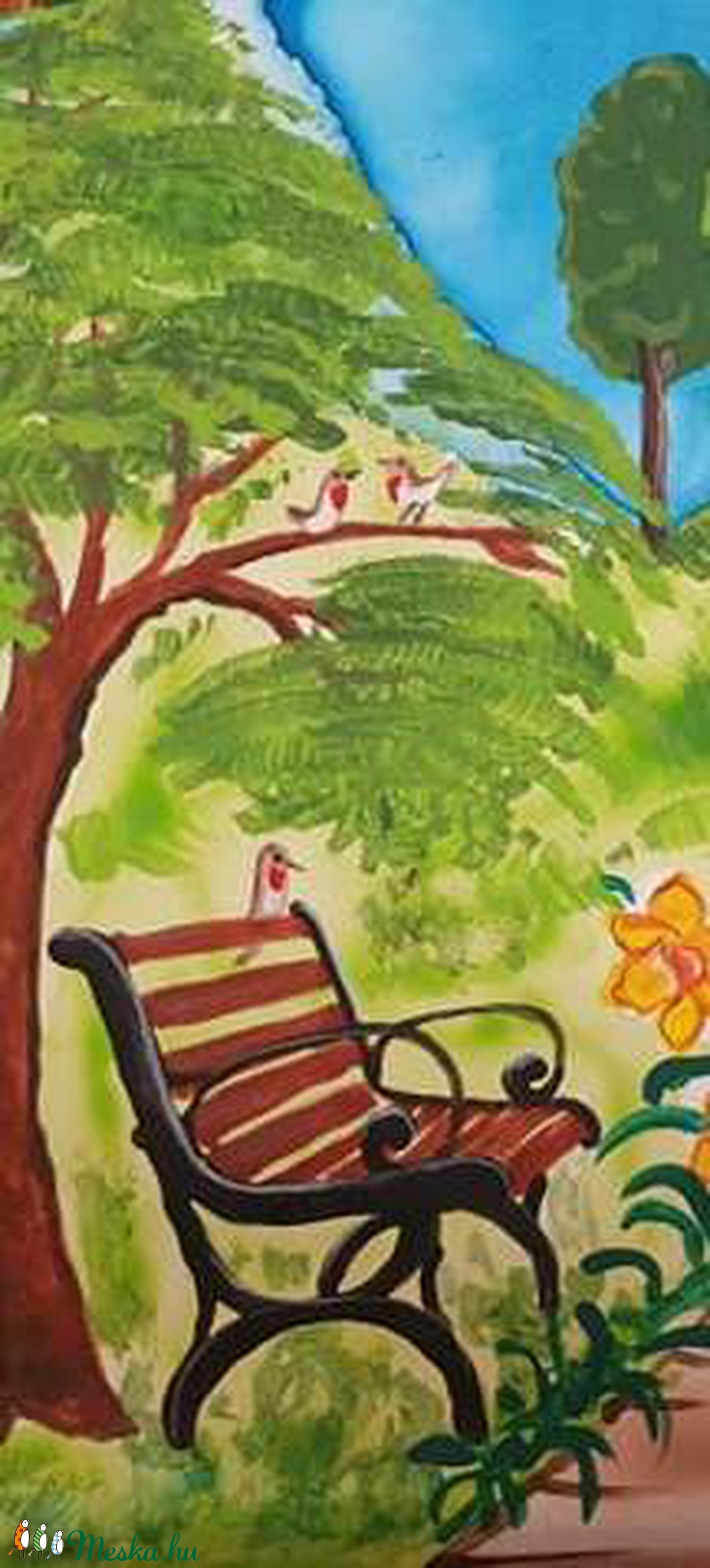 Kézzel festett Házszámtábla HenneTE részére - otthon & életmód - ház & kert - házszám - Meska.hu