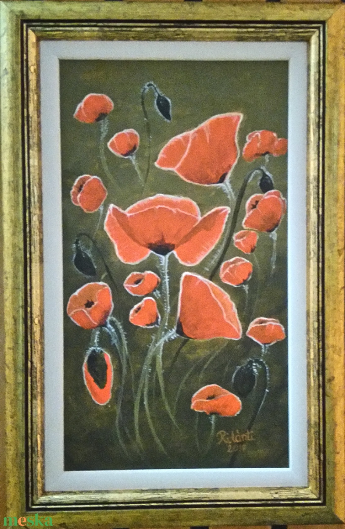 Pipacsmező - művészet - festmény - akril - Meska.hu Pipacsmező - művészet - festmény - akril - Meska.hu