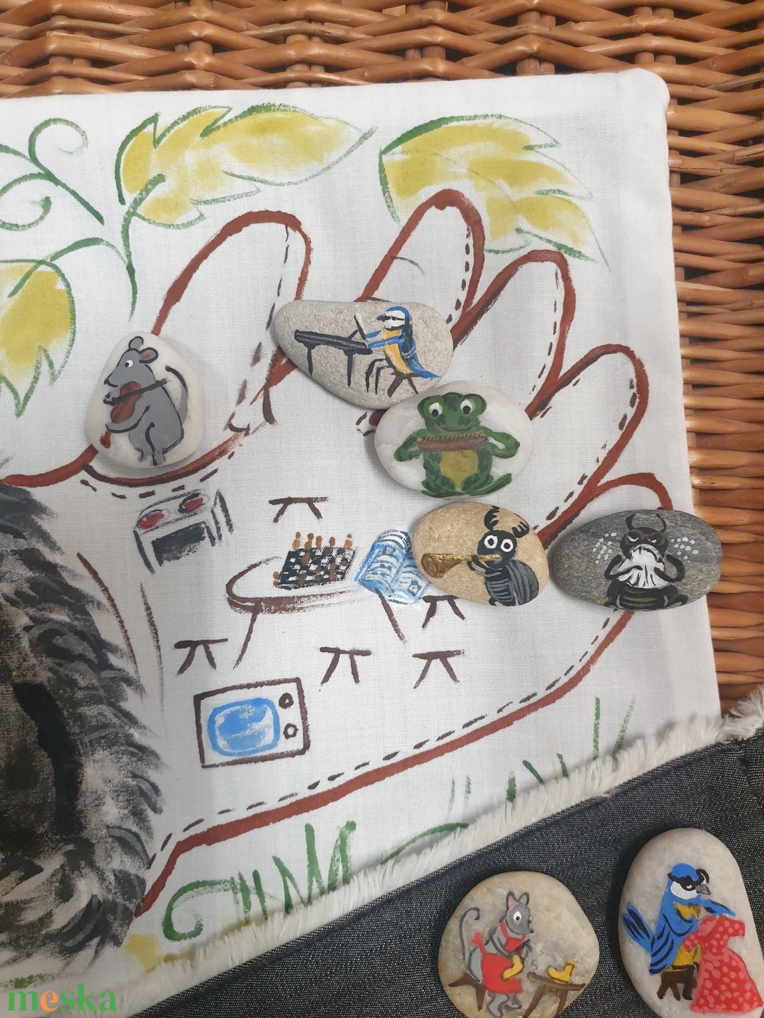 A kesztyű, kavicsmese - játék & sport - készségfejlesztő és logikai játék - memória játékok - Meska.hu