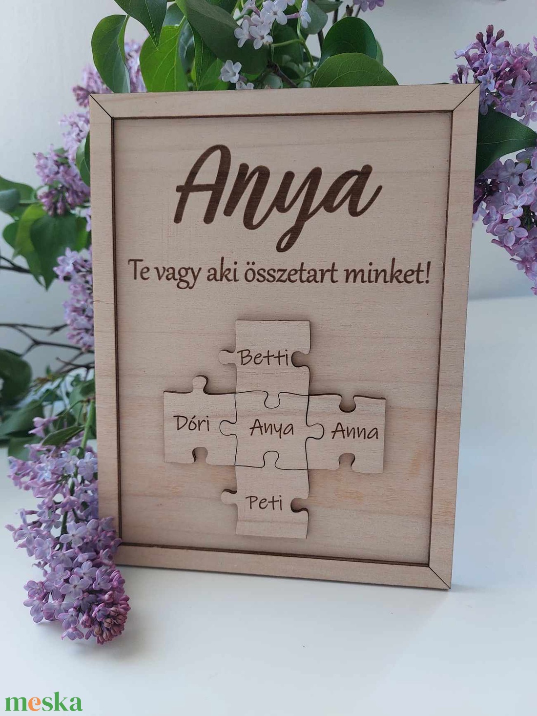 TotiWood Anyáknapi puzzle kép egyedi gravírozással - otthon & életmód - dekoráció - kép & falikép - táblakép - Meska.hu TotiWood Anyáknapi puzzle kép egyedi gravírozással - otthon & életmód - dekoráció - kép & falikép - táblakép - Meska.hu