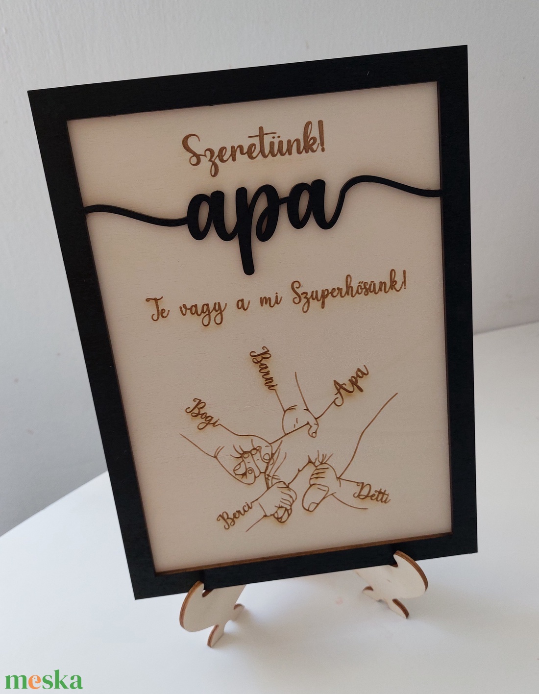 TotiWood szeretünk apa dekoráció - otthon & életmód - dekoráció - fali és függő dekoráció - álomfogó - Meska.hu TotiWood szeretünk apa dekoráció - otthon & életmód - dekoráció - fali és függő dekoráció - álomfogó - Meska.hu