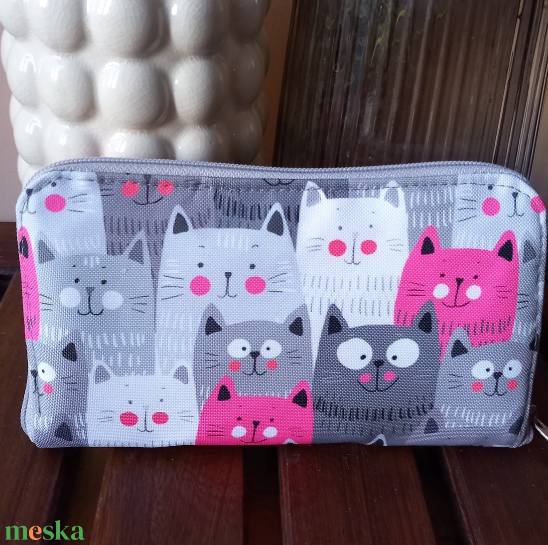 Cicás nagyméretű pénztárca - táska & tok - pénztárca & más tok - pénztárca - női pénztárca - Meska.hu