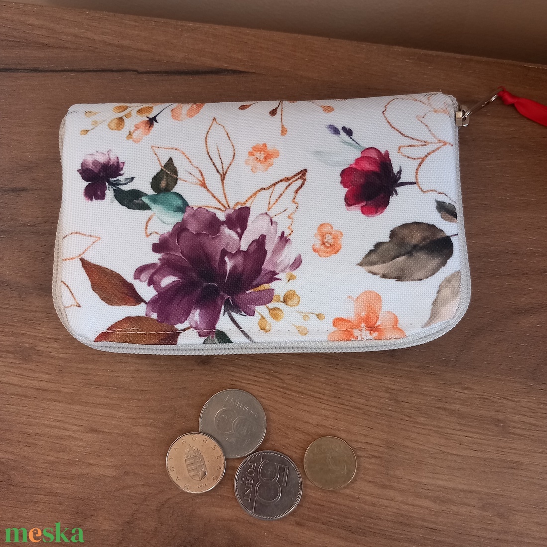 Rose pénztárca - táska & tok - pénztárca & más tok - aprópénztartó - Meska.hu