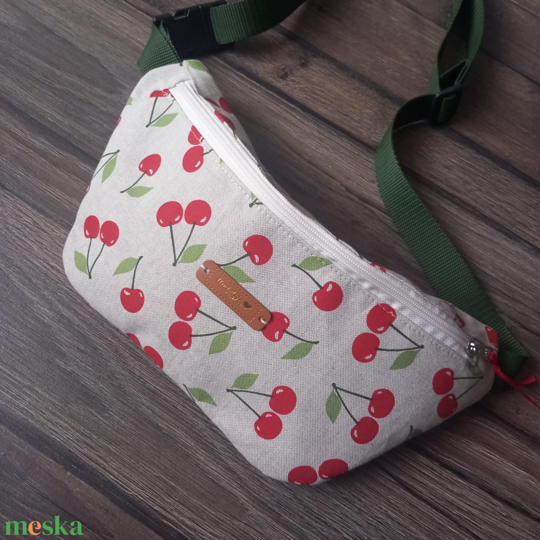 Cherry övtáska, testtáska - táska & tok - övtáska - Meska.hu