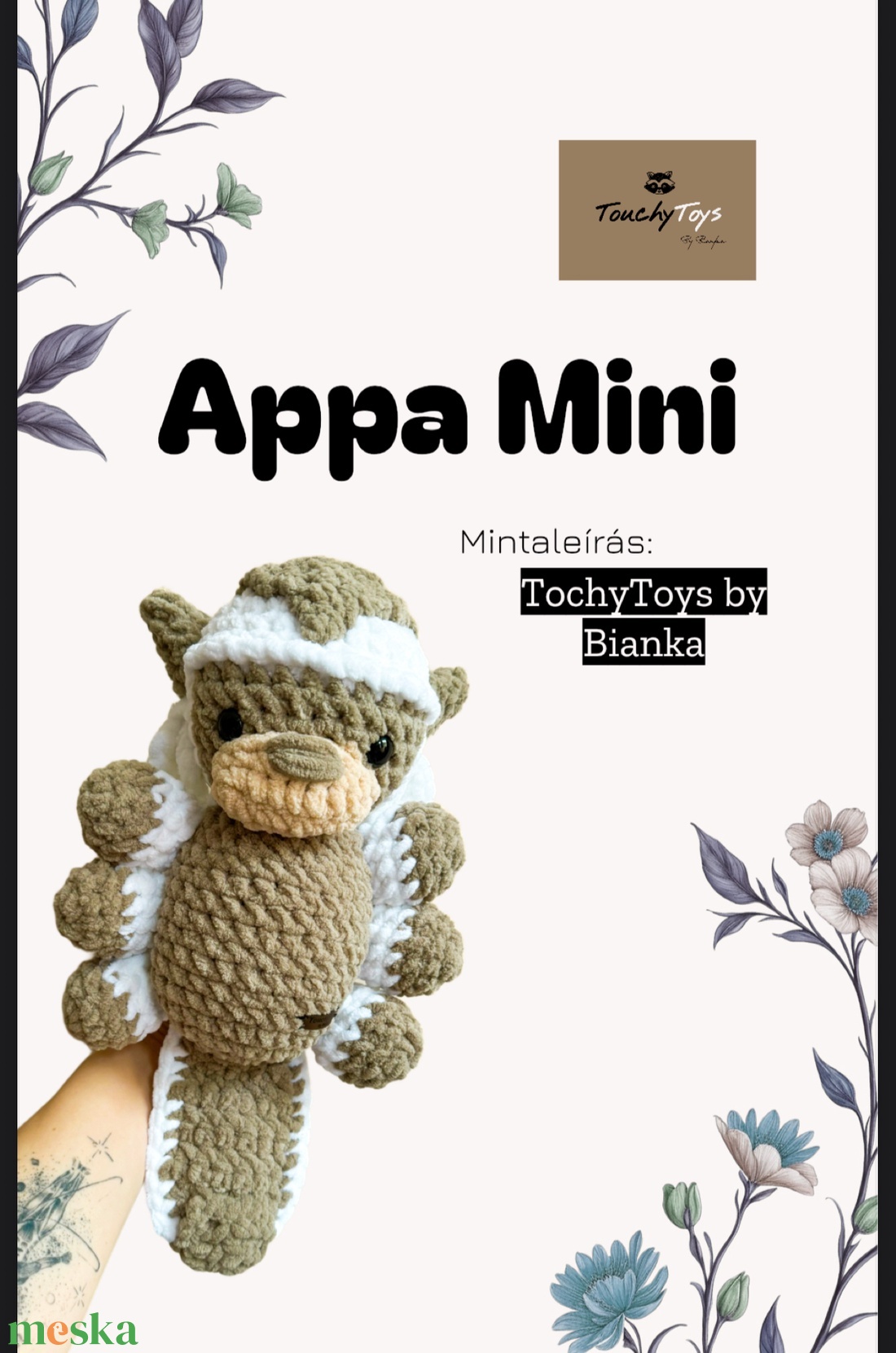 Mini Appa az égibölény horgolási mintaleírás - diy (csináld magad) - szabásminta, útmutató - horgolási minta - Meska.hu