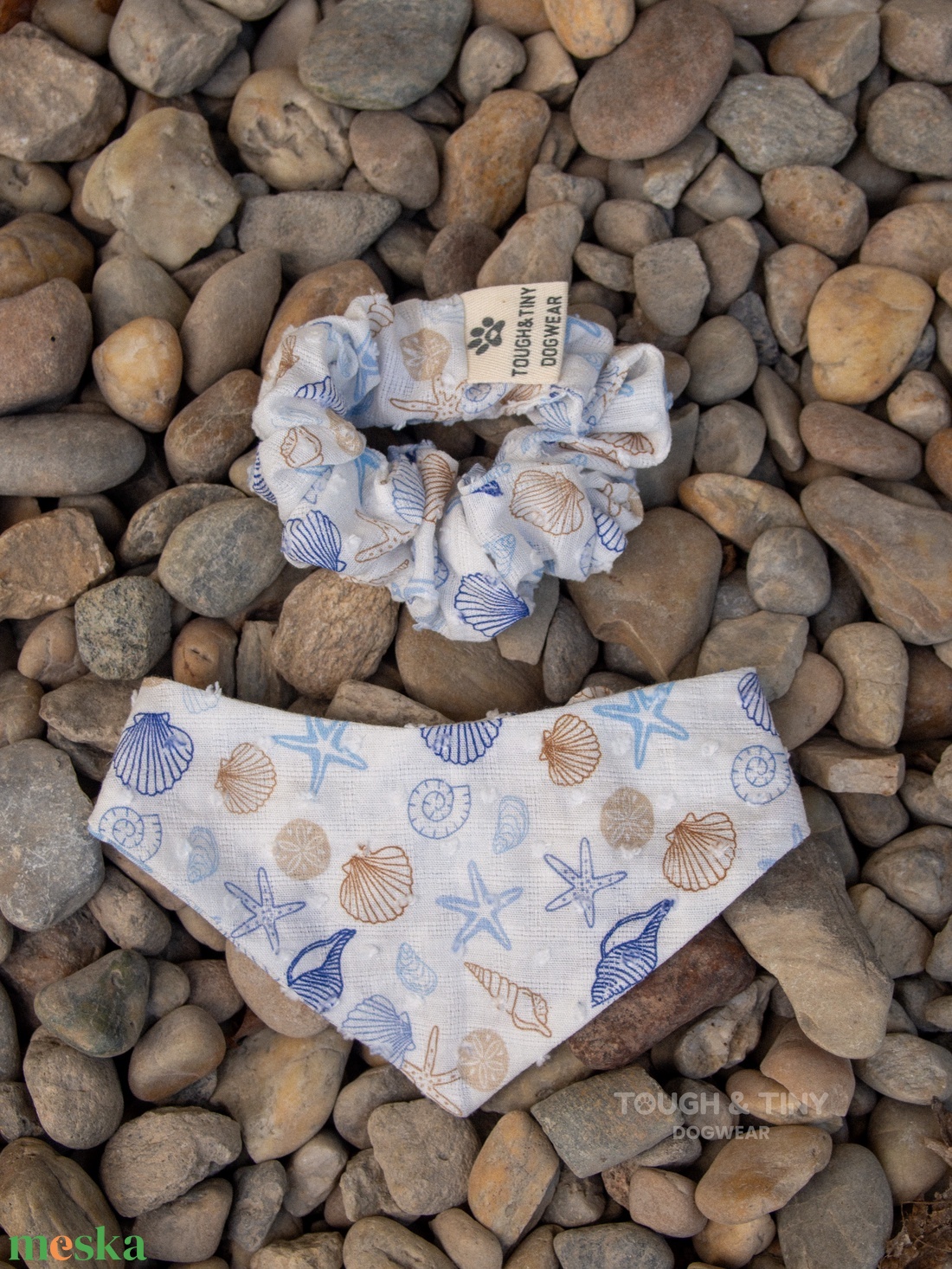 Matching szett (bandana és scrunchie) - Dolce Vita Kollekció - otthon & életmód - kisállatoknak - kutyáknak - kutya ruházat - Meska.hu