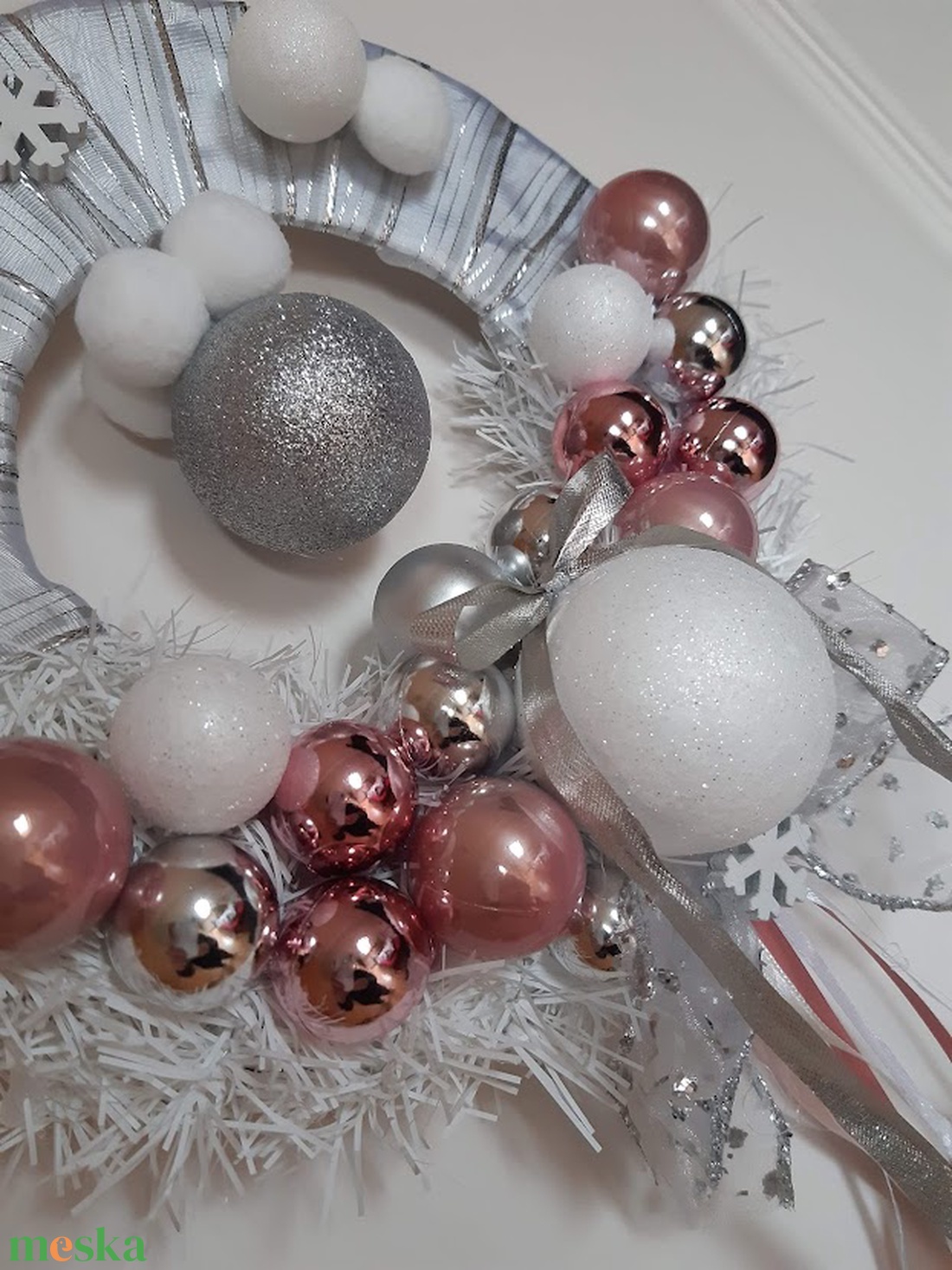 Karácsonyi ajtódísz gömbökkel - karácsony - adventi díszek - adventi ajtódísz - Meska.hu Karácsonyi ajtódísz gömbökkel - karácsony - adventi díszek - adventi ajtódísz - Meska.hu