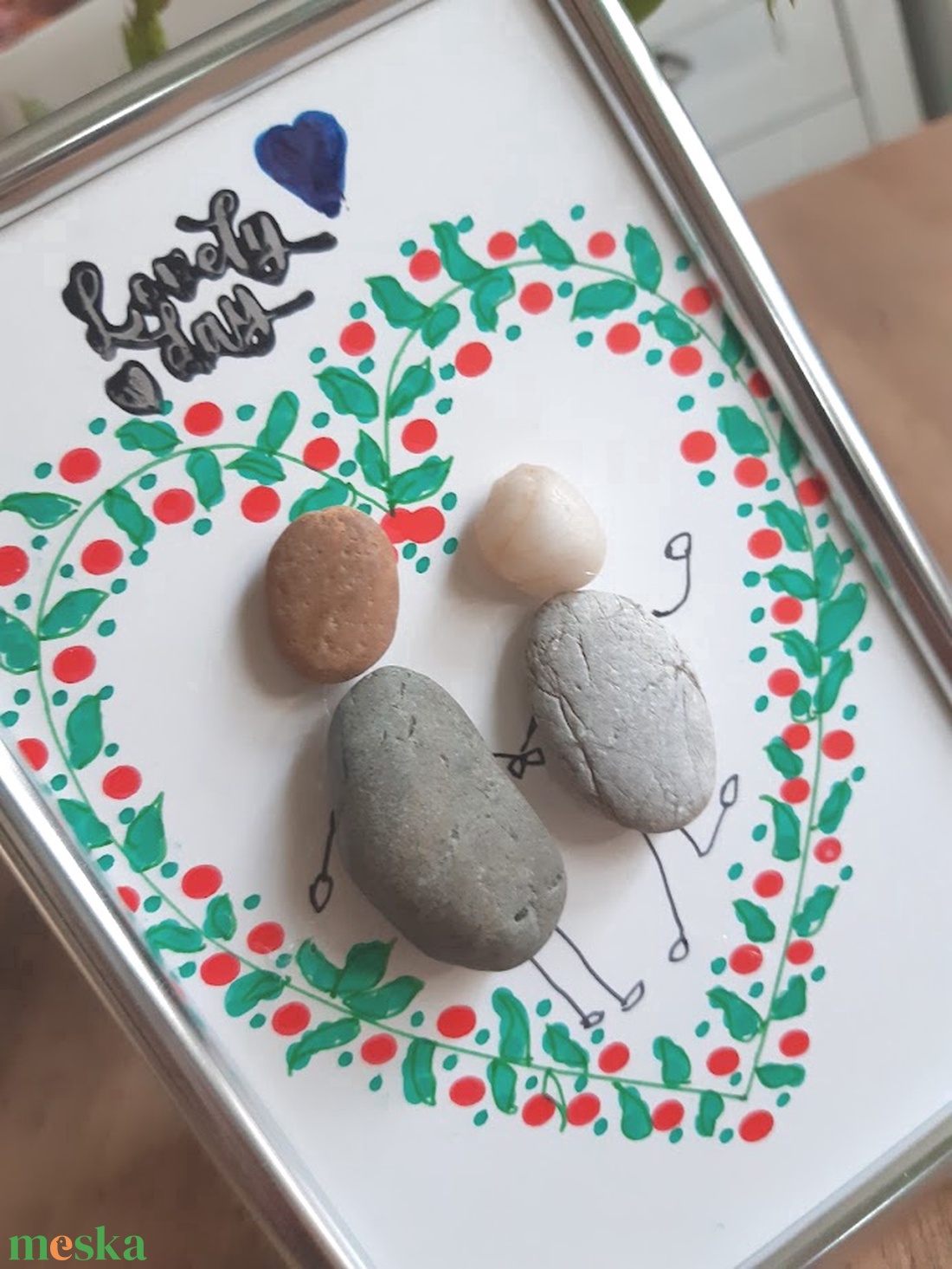 Szép napot! - kavicskép - otthon & életmód - dekoráció - kép & falikép - kavics kép - Meska.hu