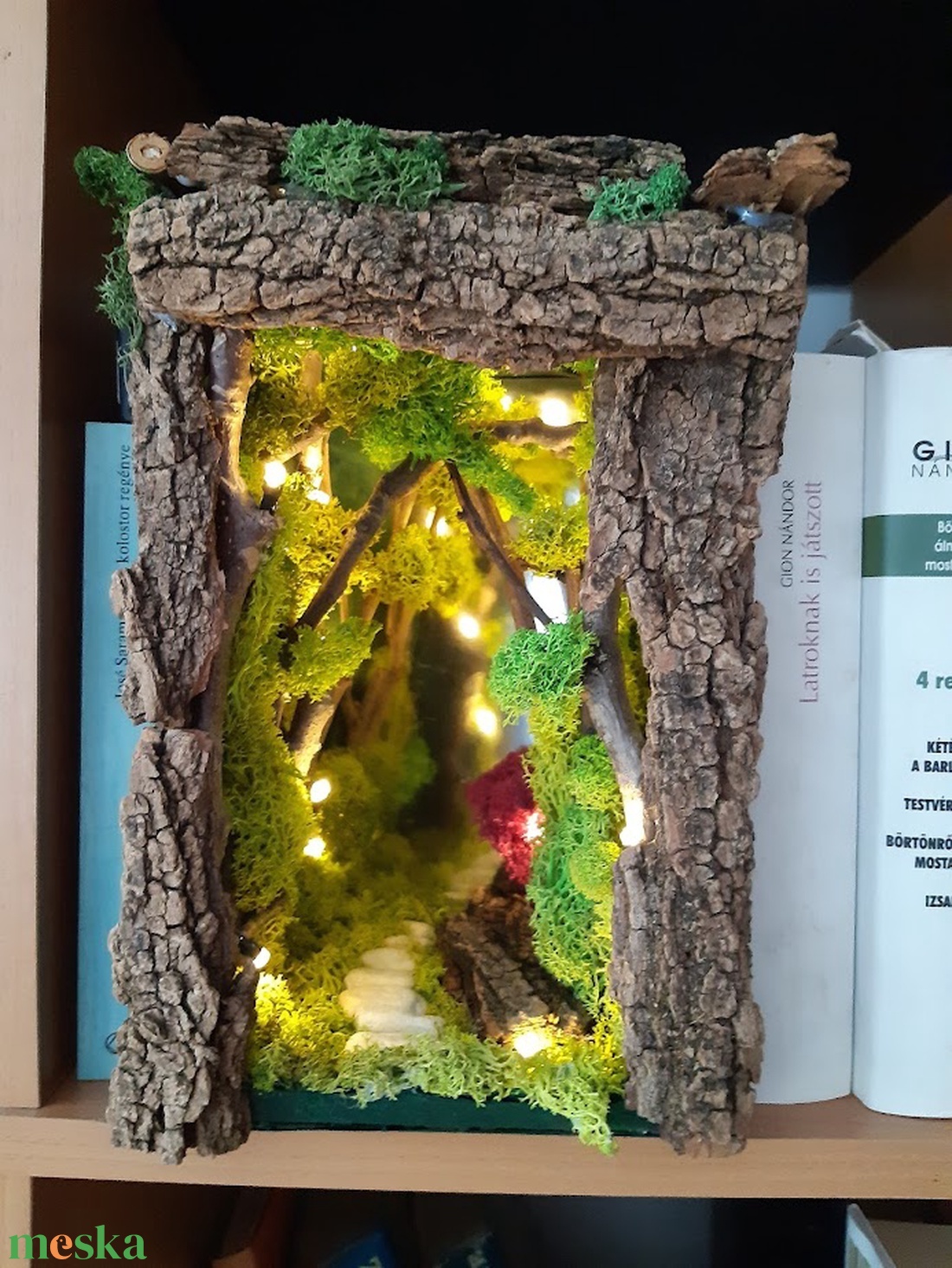Könyvkuckó, Book Noot, Diorama, Varázserdő - otthon & életmód - dekoráció - asztal és polc dekoráció - zuzmódekoráció, mohadekoráció - Meska.hu