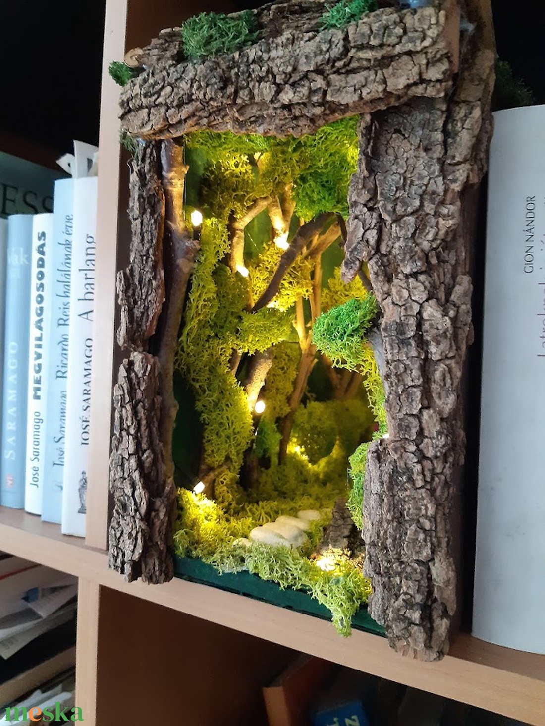 Könyvkuckó, Book Noot, Diorama, Varázserdő - otthon & életmód - dekoráció - asztal és polc dekoráció - zuzmódekoráció, mohadekoráció - Meska.hu