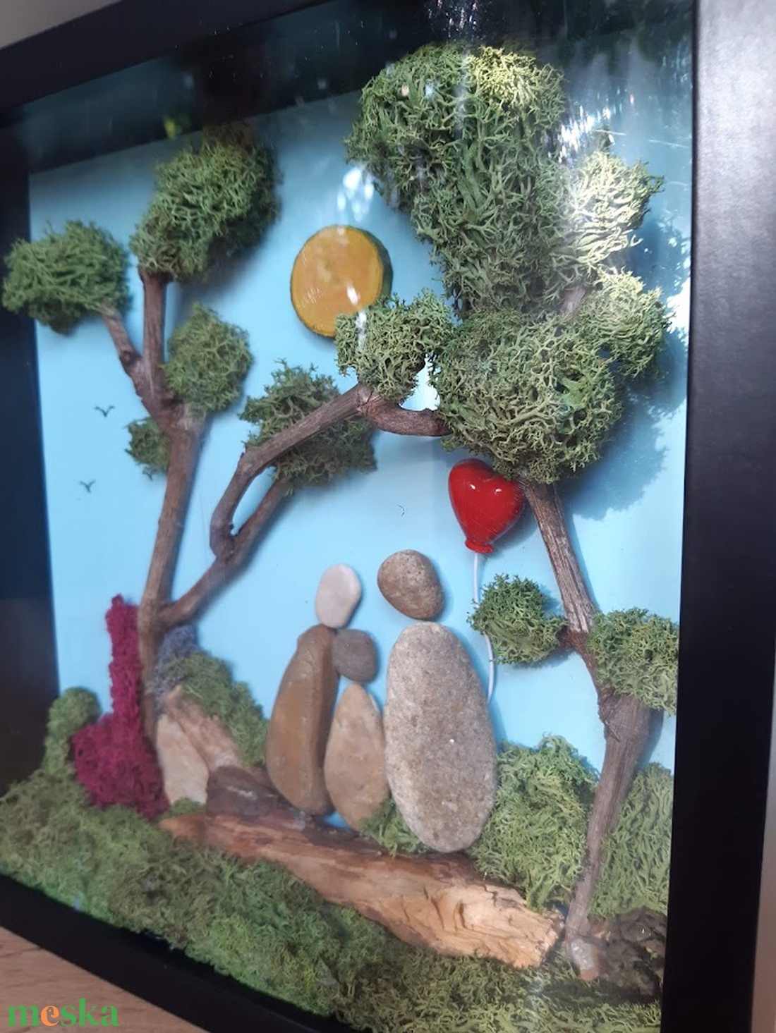 Család - kavicskép - otthon & életmód - dekoráció - asztal és polc dekoráció - kavics & kő - Meska.hu