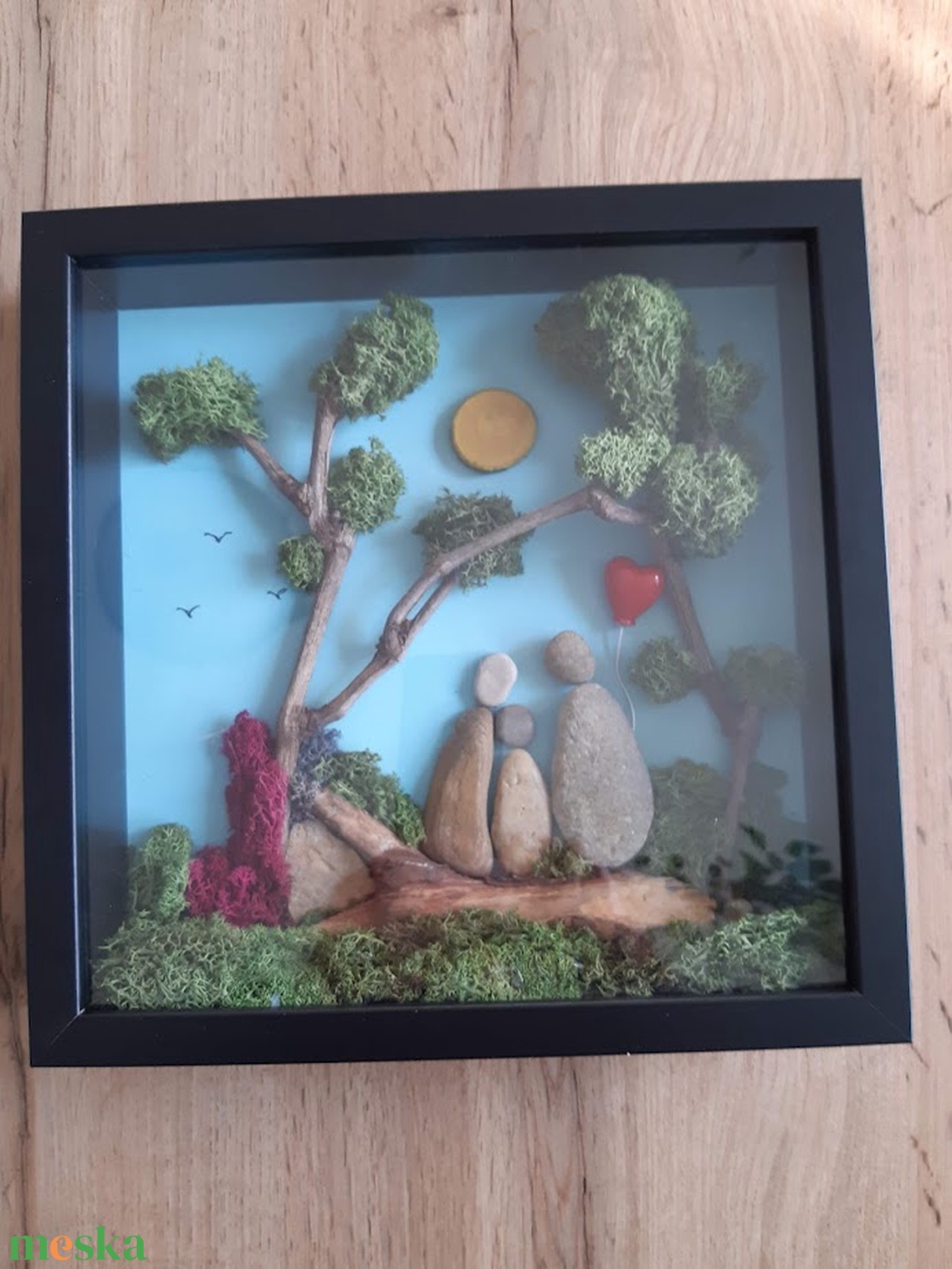 Család - kavicskép - otthon & életmód - dekoráció - asztal és polc dekoráció - kavics & kő - Meska.hu