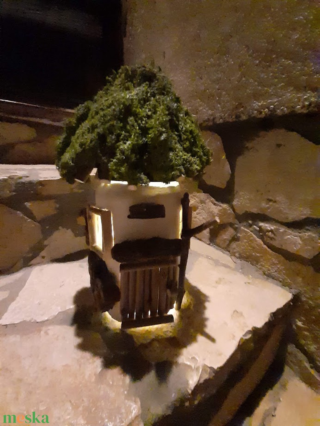 Világító házikó - otthon & életmód - dekoráció - asztal és polc dekoráció - zuzmódekoráció, mohadekoráció - Meska.hu