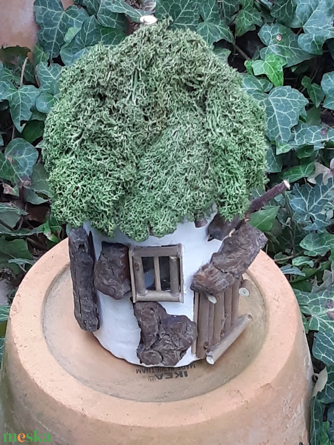 Világító házikó - otthon & életmód - dekoráció - asztal és polc dekoráció - zuzmódekoráció, mohadekoráció - Meska.hu