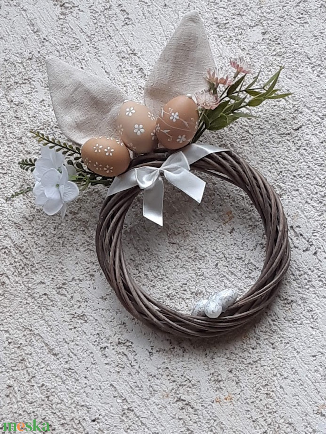 Nyuszifüles ajtódísz - otthon & életmód - dekoráció - ajtó- és ablak dekoráció - ajtódísz & kopogtató - Meska.hu