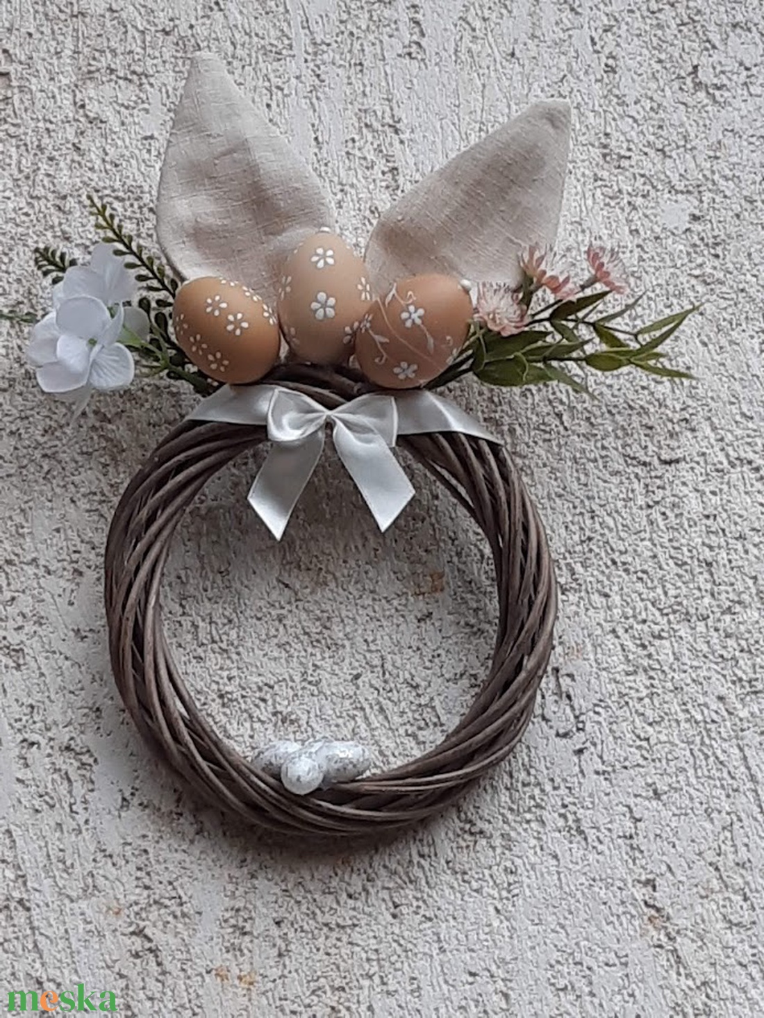 Nyuszifüles ajtódísz - otthon & életmód - dekoráció - ajtó- és ablak dekoráció - ajtódísz & kopogtató - Meska.hu