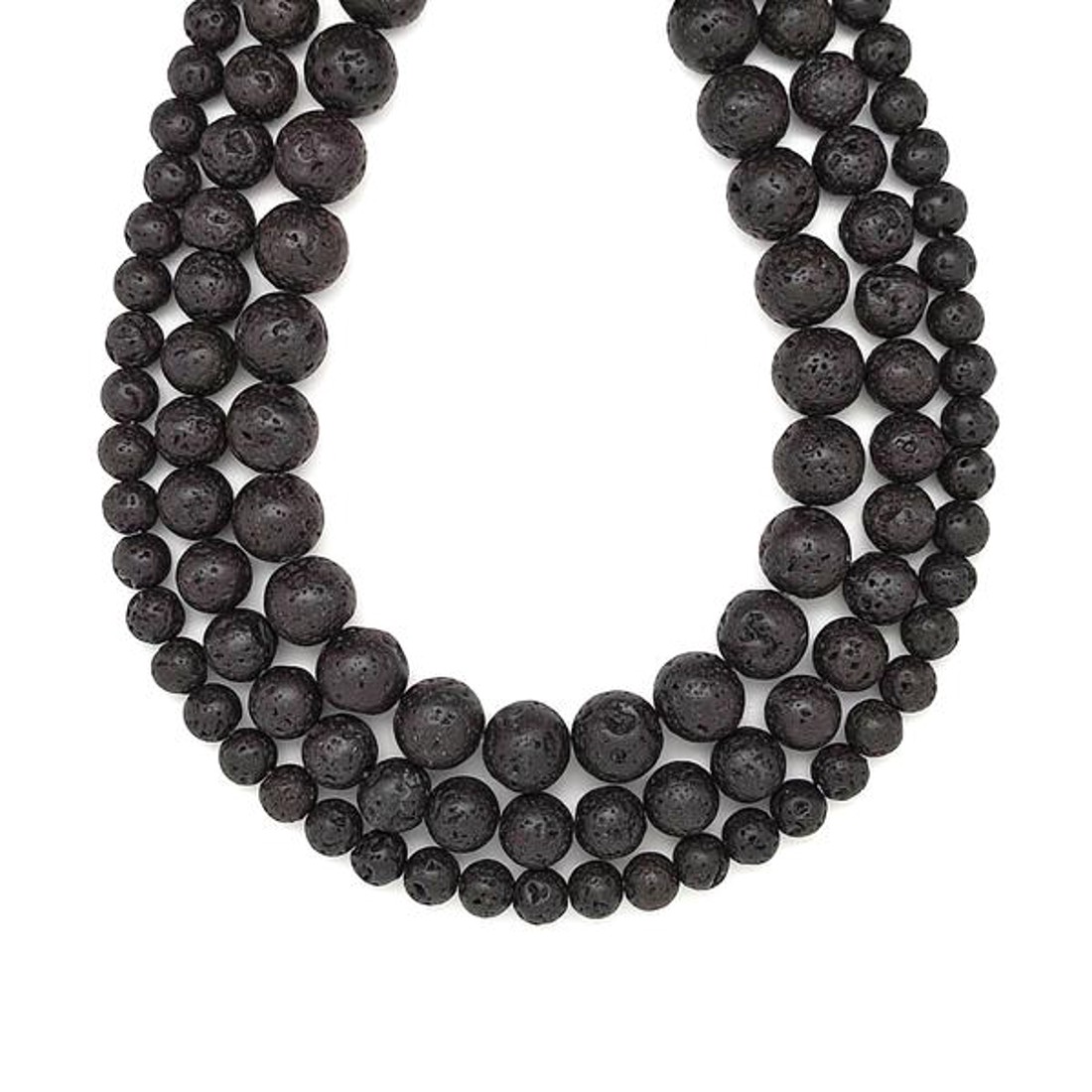 Bazalt hólyagos golyó 4mm � ékszerkészítő alapanyag (füzér) - kellékek & szerszámok - ásvány alapanyag - ásványfüzér - Meska.hu