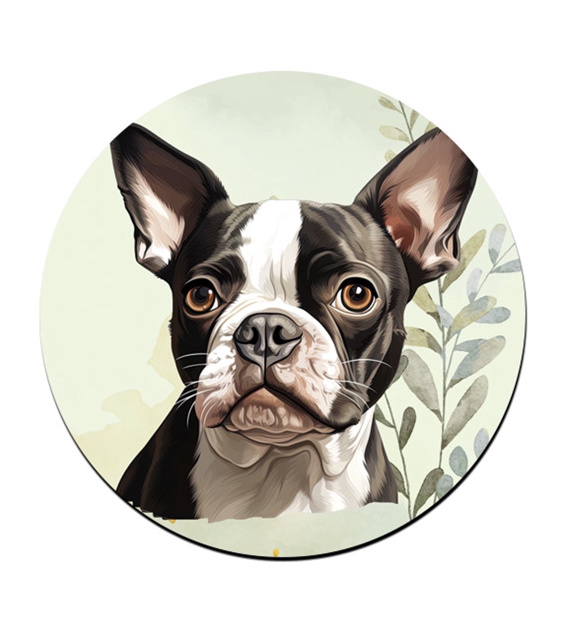 Boston terrier portré mintás bögre alátét -  - Meska.hu