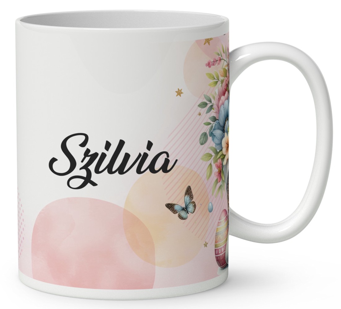 Névvel kérhető - Tündéri alvó húsvéti nyuszika mintás bögre - otthon & életmód - konyhafelszerelés, tálalás - tálalás - bögre & csésze - Meska.hu