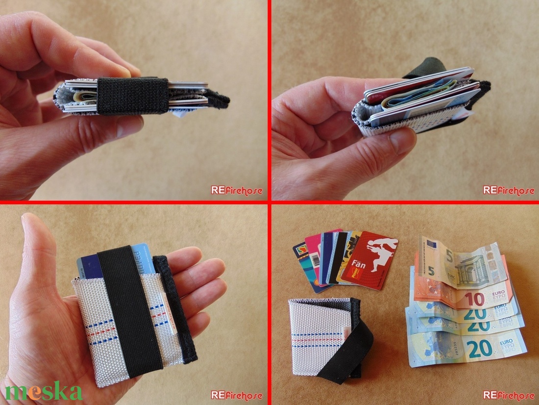 Mini tűzoltó tömlő strapabíró bankkártya névjegy irattartó biztonságos kártyatartó 6-8 kártya papírpénz számára - táska & tok - pénztárca & más tok - kártyatartó & irattartó - Meska.hu