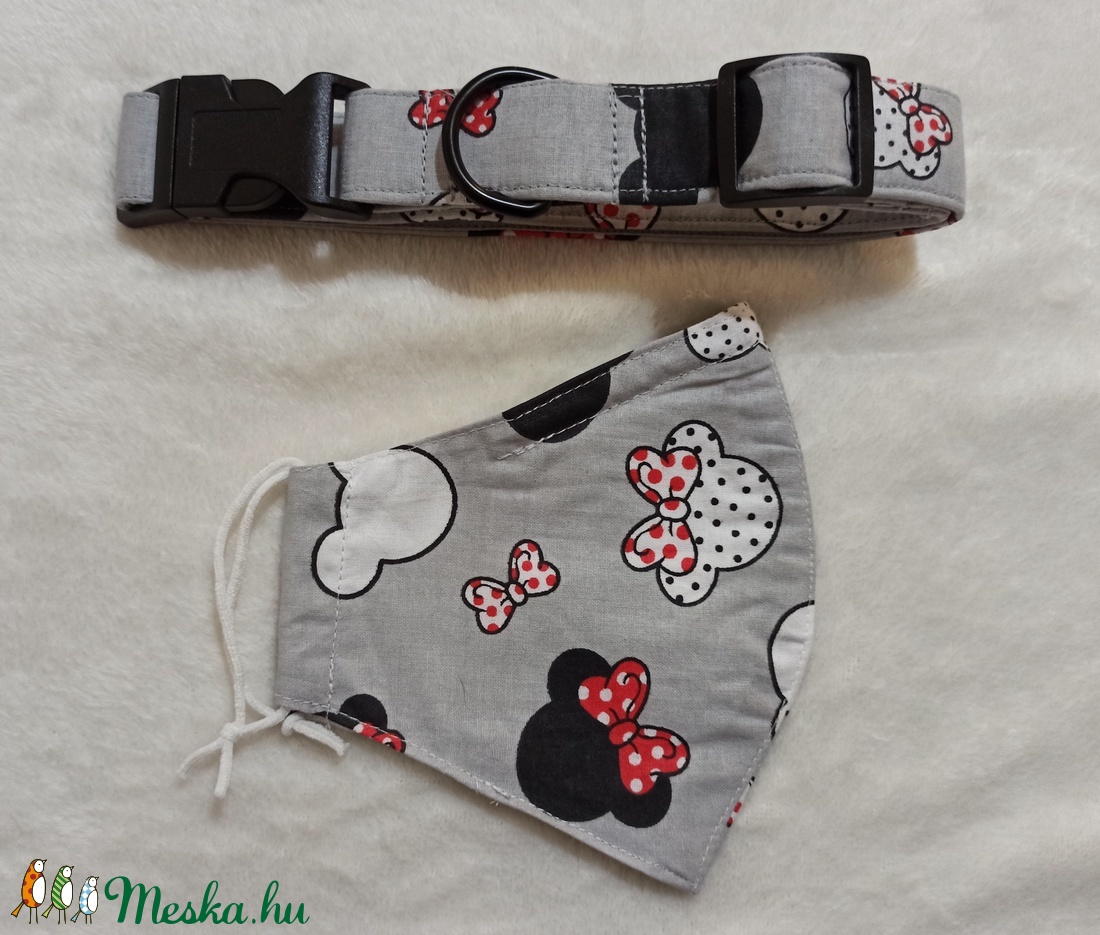 Minnie egér mintás kutyanyakörv + szájmaszk - otthon & életmód - kisállatoknak - kutyáknak - Meska.hu Minnie egér mintás kutyanyakörv + szájmaszk - otthon & életmód - kisállatoknak - kutyáknak - Meska.hu