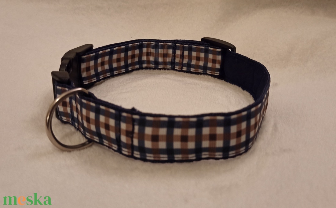 Sötétkék kutyanyakörv - otthon & életmód - kisállatoknak - kutyáknak - kutya nyakörv - Meska.hu