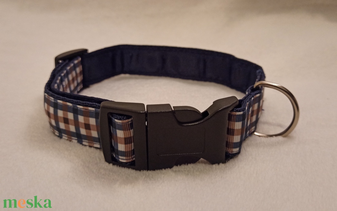 Sötétkék kutyanyakörv - otthon & életmód - kisállatoknak - kutyáknak - kutya nyakörv - Meska.hu