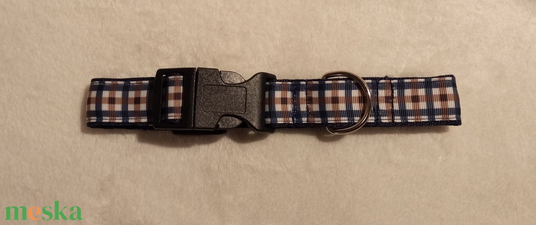 Sötétkék kutyanyakörv - otthon & életmód - kisállatoknak - kutyáknak - kutya nyakörv - Meska.hu