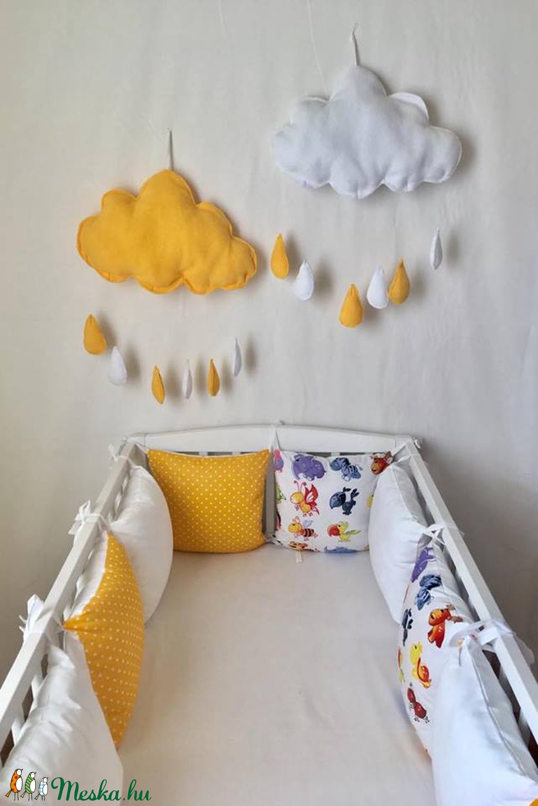  Napsárga  rácsvédő párna szett 6 db-os -  - Meska.hu